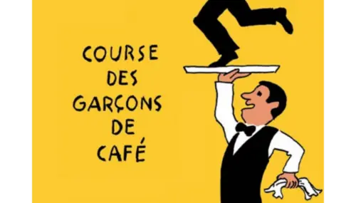 LES COURSES DE GARÇONS DE CAFÉ Visuel