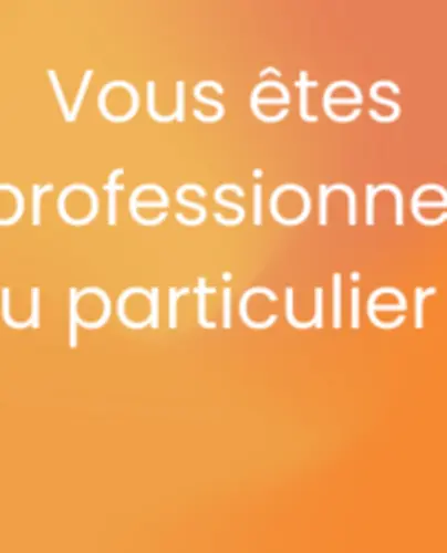 FAQ Pro/Particuliers Visuel