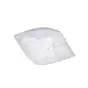 Toque Viscose Blanche droite 25 cm