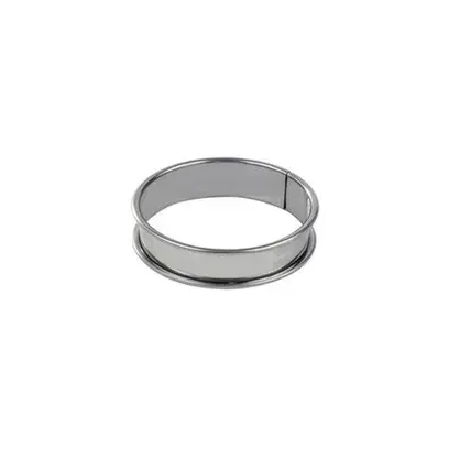  Cercle à tarte inox bord roulé H2 cm - Tellier Gobel Visuel