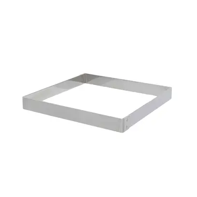Cercle à tarte carré Inox de 18cm Visuel