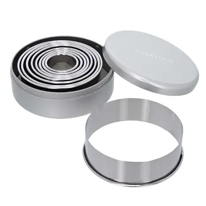  Boîte de 9 découpoirs unis inox Visuel