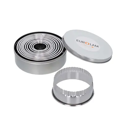 Boîte de 11 découpoirs cannelés inox Visuel