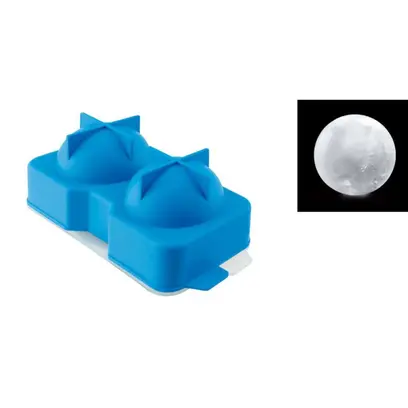  Moule à Glaçons Sphères 55 mm Silicone 2 Boules Visuel
