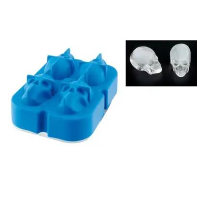 Moule à Glaçons Tête de Mort Silicone Visuel