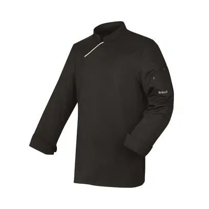 Veste cuisine manches longues noire mixte Visuel