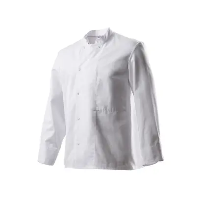 Veste cuisine manches longues mixte blanche Visuel