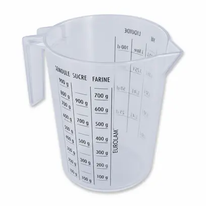 Verre doseur plastique 1L Visuel
