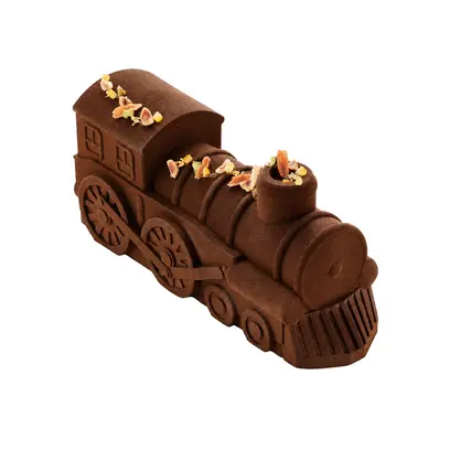 Moule à bûche locomotive Mallard Ferrière Visuel