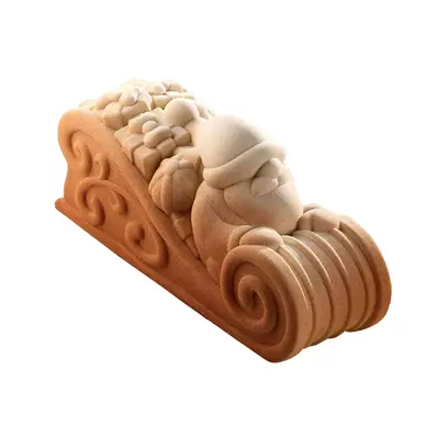 Moule à Bûche Silicone - Traineau Visuel