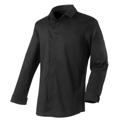 Veste de cuisine noire manches longues Figari Visuel