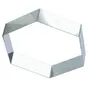 cadre inox entremet forme hexagonale