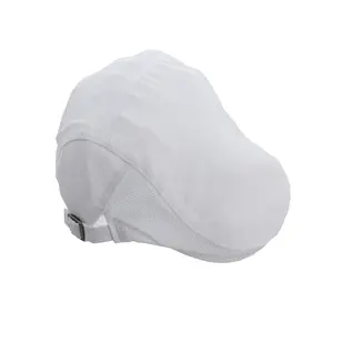 Casquette béret de cuisine blanc Visuel