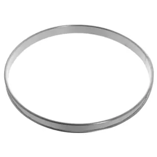  Cercle à tarte inox bord roulé H2 cm - Tellier Gobel Visuel