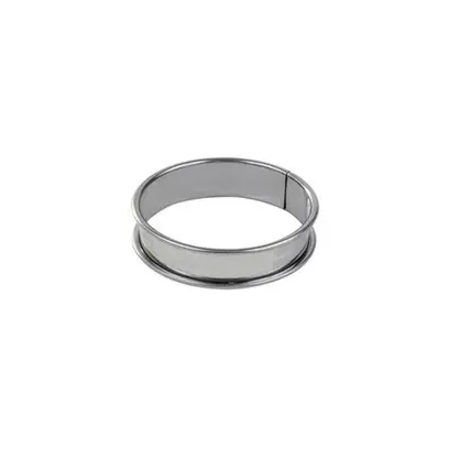 Lot de 6 cercles à tarte 10 cm inox - Gobel Visuel