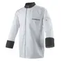  Veste de cuisine manches longues blanche et noire homme - ABAX 