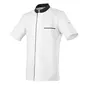 Veste de cuisine manches courtes blanche et noire homme - ABAX