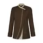  Veste chocolat manches longues femme-SAFFRON 