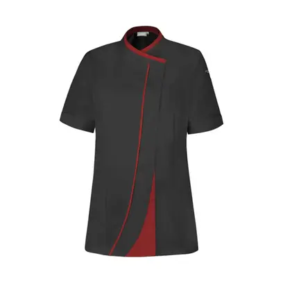 Veste noire manches courtes femme-GINSENG Visuel