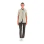 Veste beige manches courtes femme-GINSENG