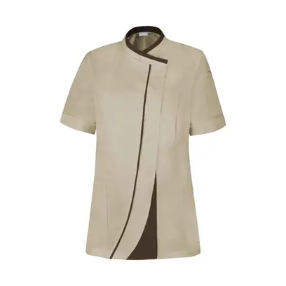 Veste beige manches courtes femme-GINSENG Visuel