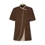 Veste chocolat manches courtes femme-GINSENG
