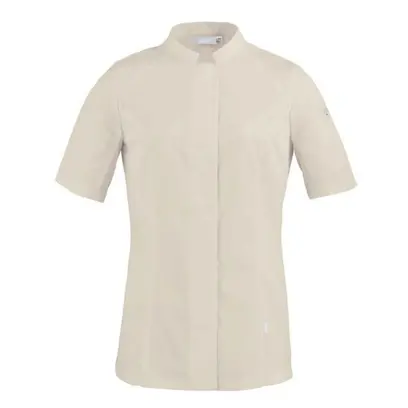 Veste beige manches courtes femme – Pepper Visuel