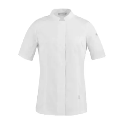 Veste blanche manches courtes femme – Pepper Visuel